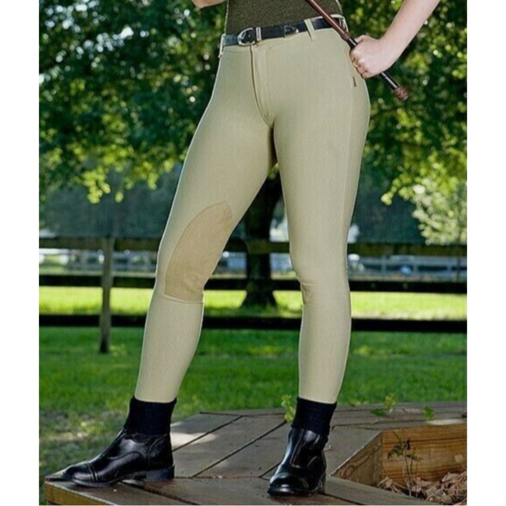 NEW Devon Aire 375 taupe ladies cool cotton riding pants size 26L